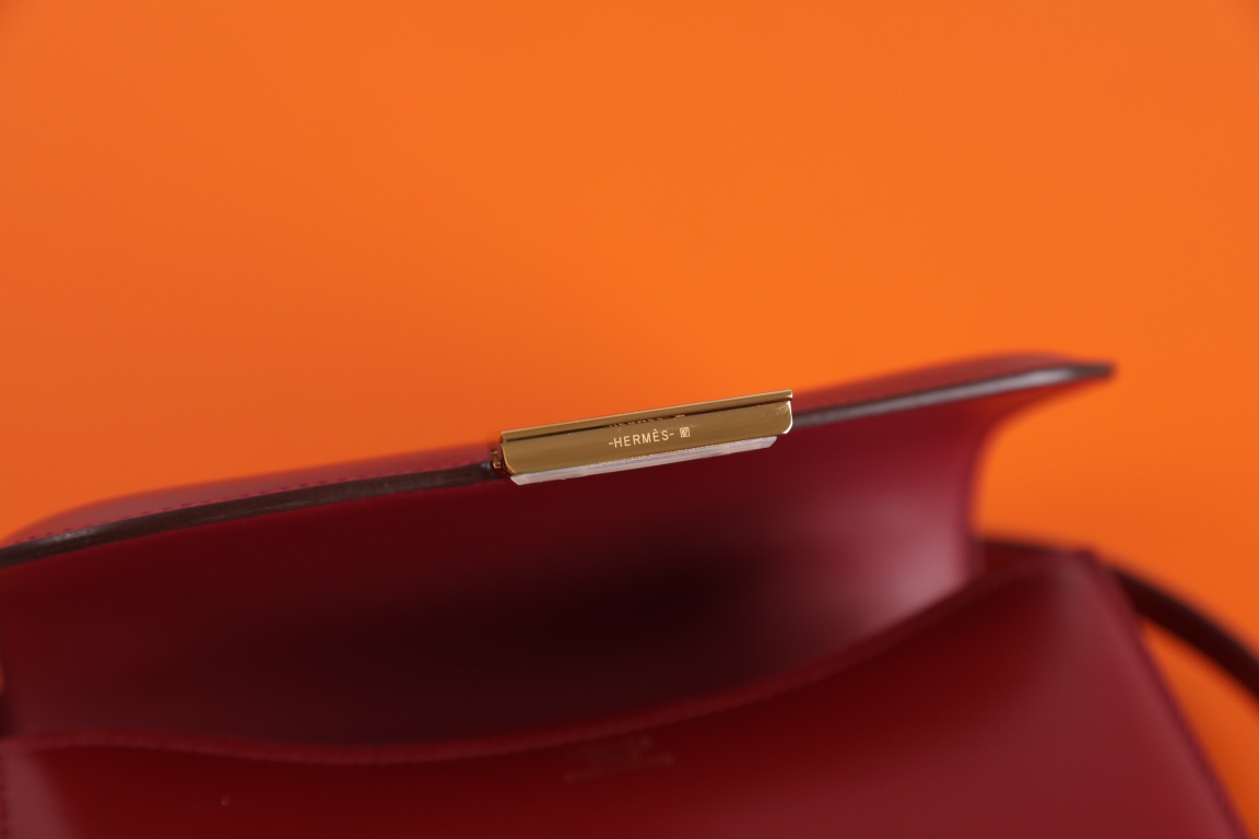 에르메스 콘스탄스18 보르도 레드 금장